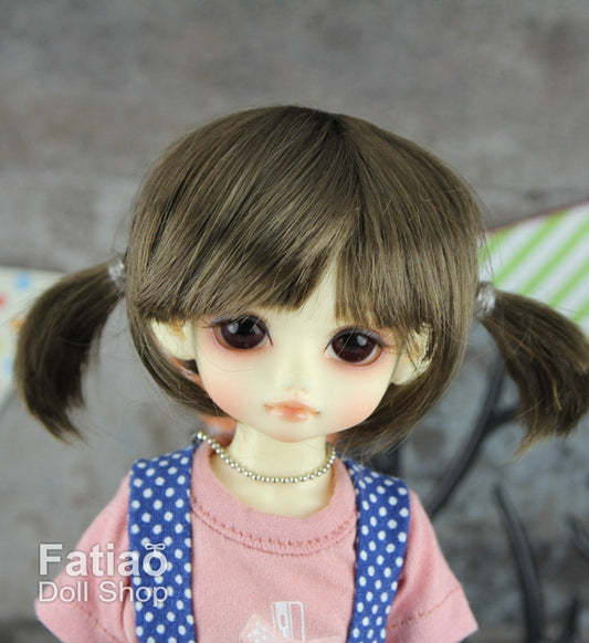 Fatiao - New Dollfie Yo-SD 1/6 BJD - Dolls Wig 6-7 inch - umber