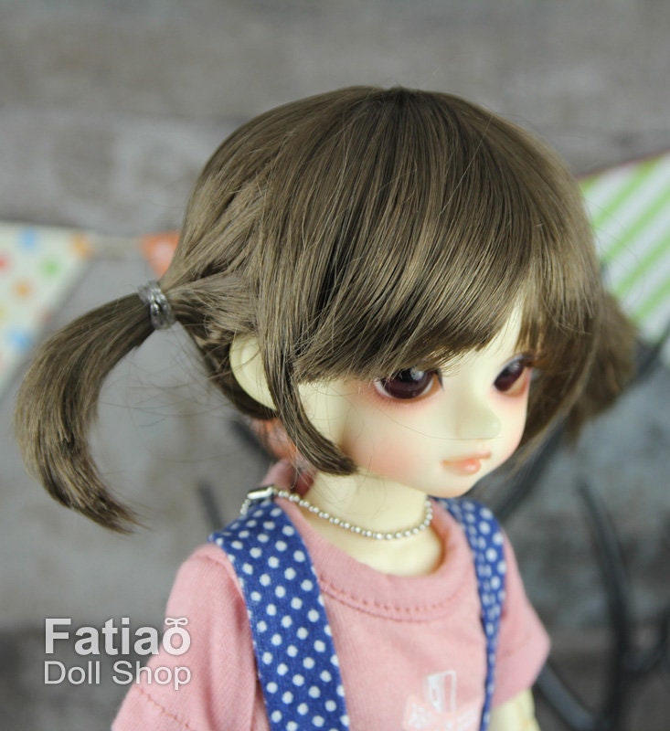 Fatiao - New Dollfie Yo-SD 1/6 BJD - Dolls Wig 6-7 inch - umber