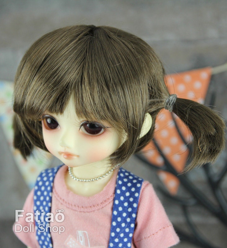 Fatiao - New Dollfie Yo-SD 1/6 BJD - Dolls Wig 6-7 inch - umber