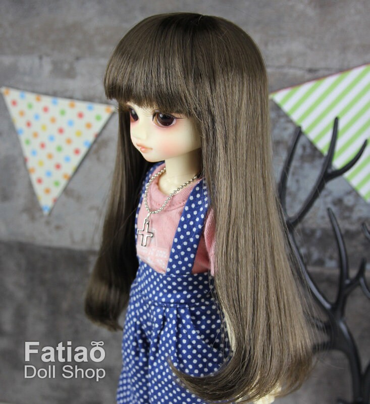 Fatiao - New Dollfie Yo-SD 1/6 BJD - Dolls Wig 6-7 inch - umber