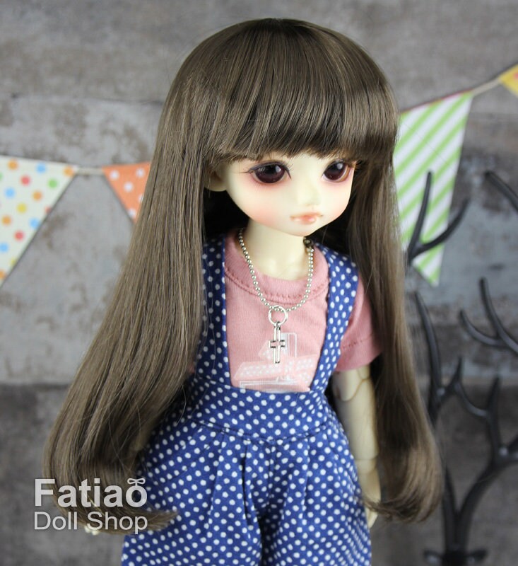 Fatiao - New Dollfie Yo-SD 1/6 BJD - Dolls Wig 6-7 inch - umber