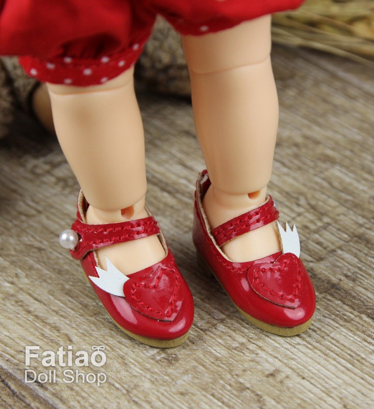 Fatiao - New Lati Yellow Pukifee 1/8 BJD Doll Shoes -Love wings (Size 2.6cm)