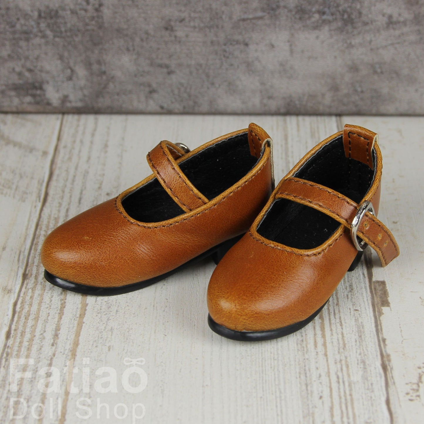 Fatiao - 1/4 BJD Mini Supper dollfie MSD Shoes - Brown (Size 5.5cm)
