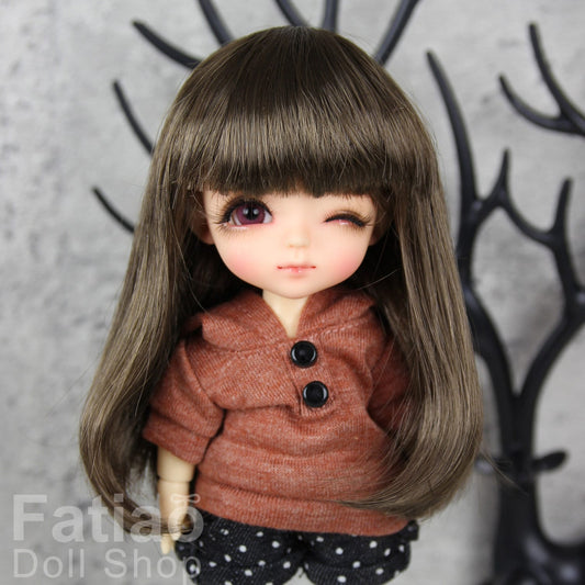 Fatiao - BJD Dollfie Lati Yellow Pukifee 5-6" Doll Wig - umber
