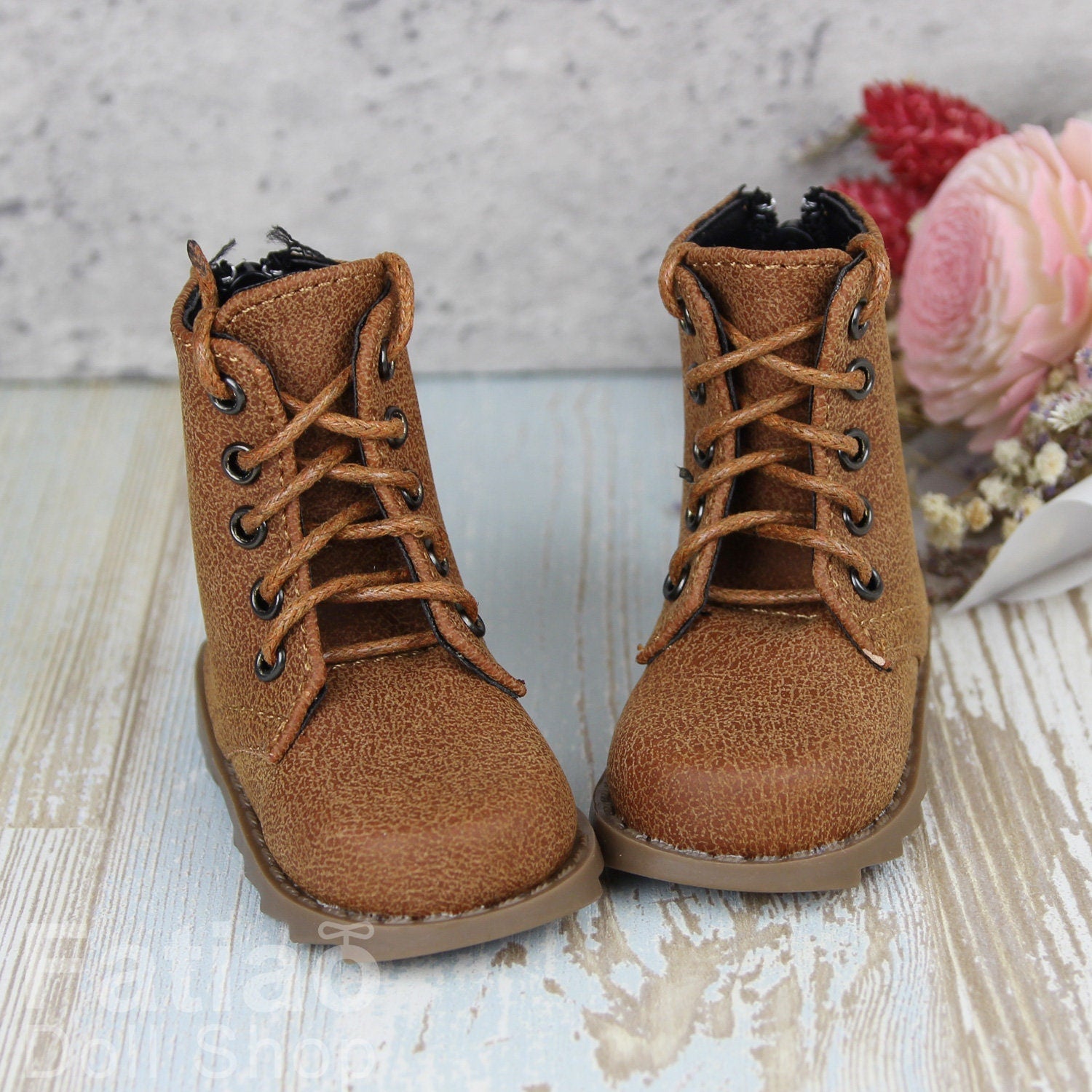 Fatiao - New 1/4 BJD MSD dollfie Dolls Shoes - ochre brown (Size 6cm)