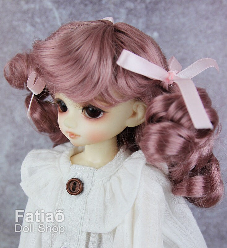 Fatiao - New Dolls Wig Dollfie Yo-SD 1/6 BJD 6-7" size - Deep Pink