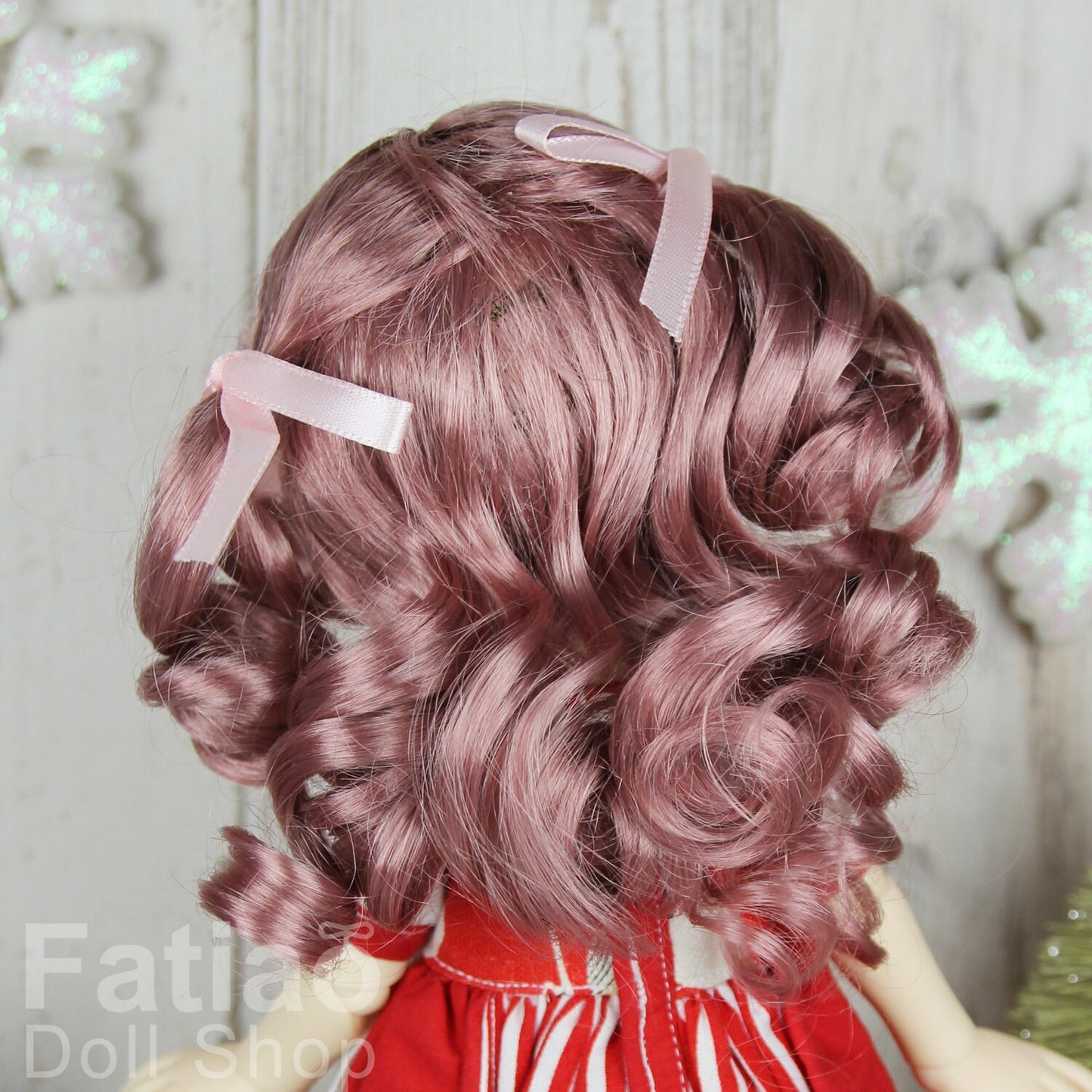 Fatiao - New Dolls Wig Dollfie Yo-SD 1/6 BJD 6-7" size - Deep Pink