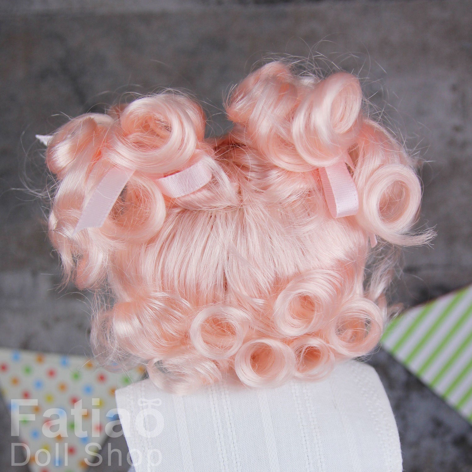Fatiao - New Dollfie Yo-SD 1/6 BJD - Dolls Wig 6-7 inch - Light Pink