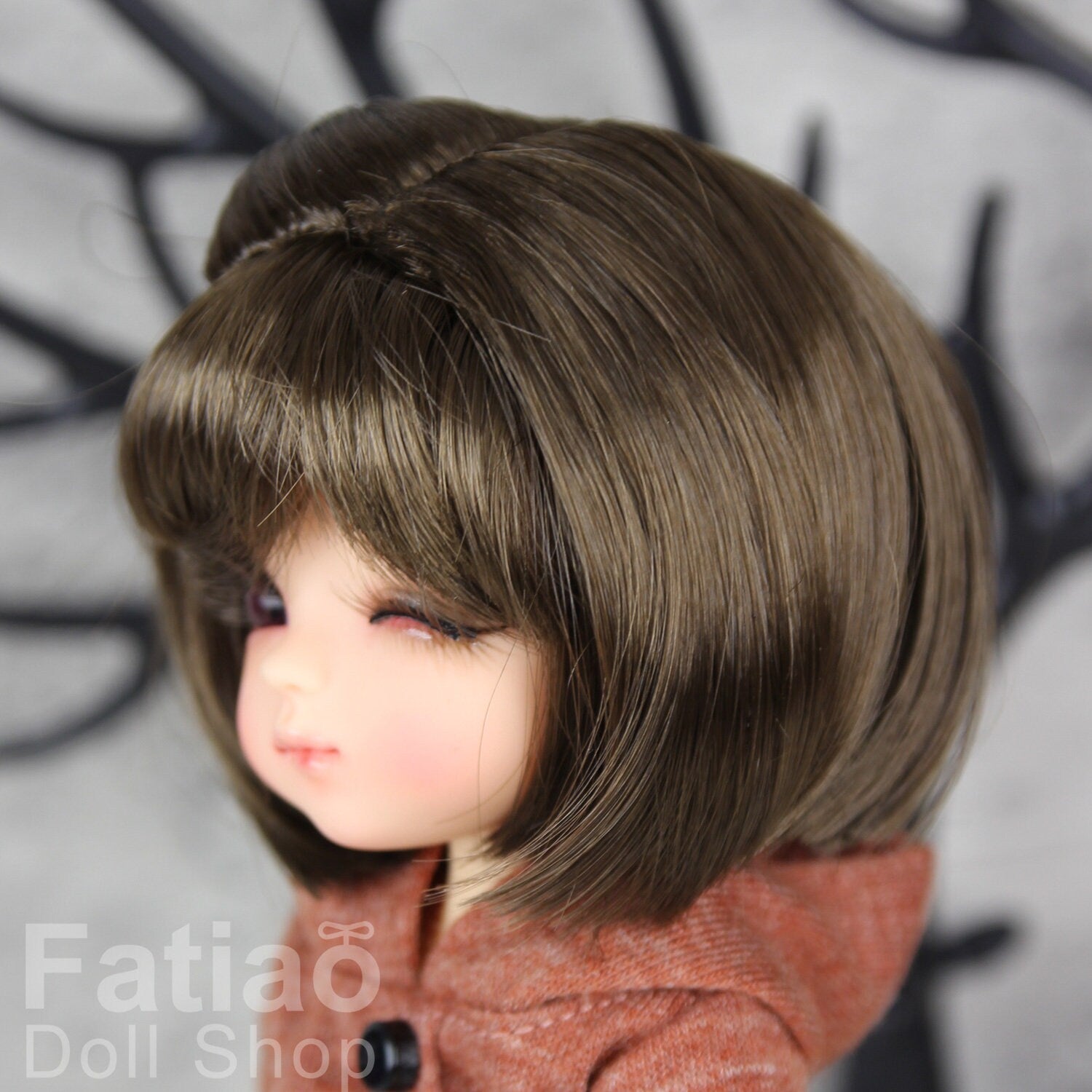 Fatiao - BJD Dollfie Lati Yellow Pukifee 5-6" Doll Wig - umber