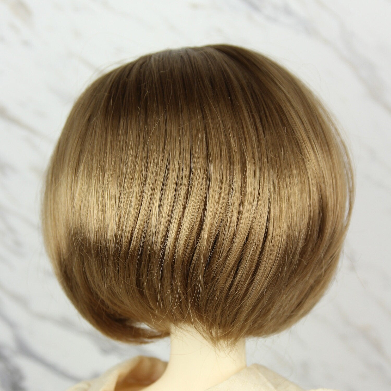 Fatiao - New Dollfie SD 1/3 BJD Volks Blythe Pullip Dolls Wig size 9-10"- Latte