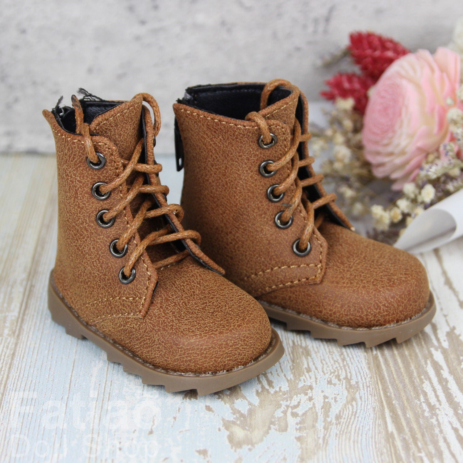 Fatiao - New 1/4 BJD MSD dollfie Dolls Shoes - ochre brown (Size 6cm)