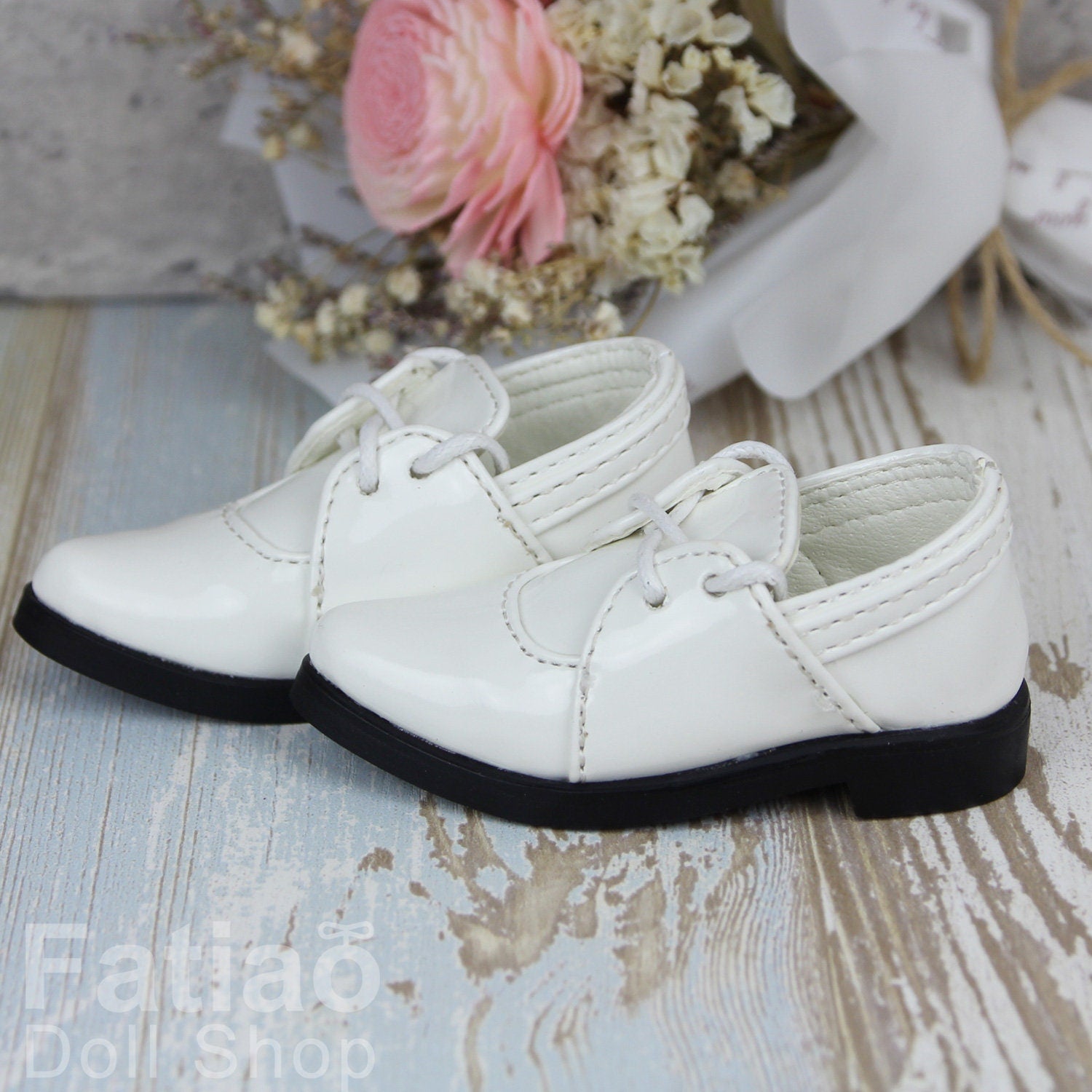 Fatiao - New 1/4 BJD Dollfie MSD Dolls Shoes - White (Size 5.5cm)