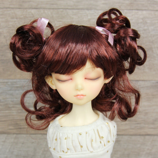 Fatiao - New Dollfie MSD Kaye Wiggs 1/4 BJD Size 7-8 inch - Chocolate Dolls Wig