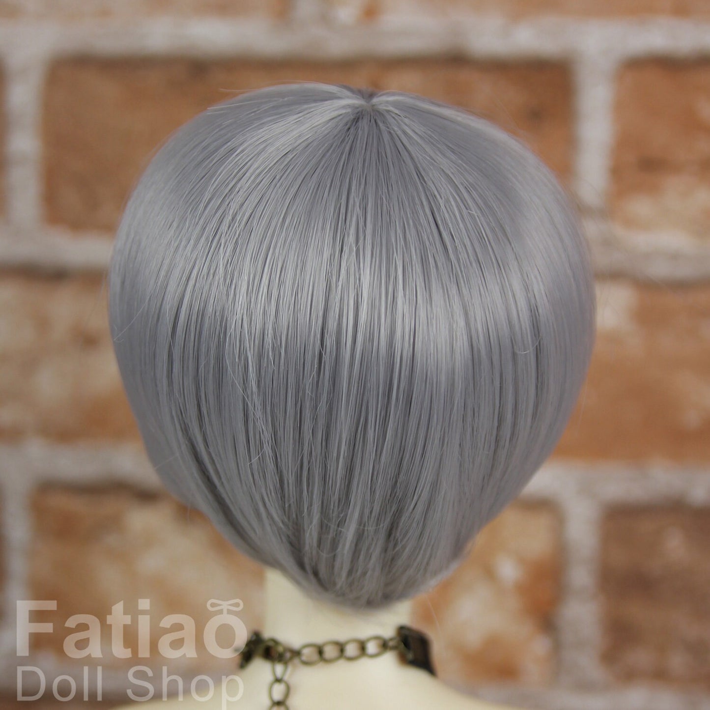 Fatiao - New Dollfie SD 1/3 BJD DD Dolls long Wig size 8-9" - Smoke Gray