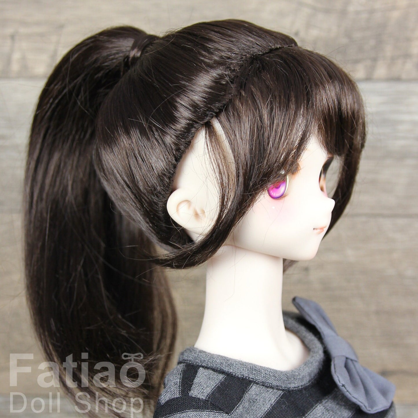 Fatiao - New Dollfie SD 1/3 BJD Dolls Wig size 8-9" - Deep Brown