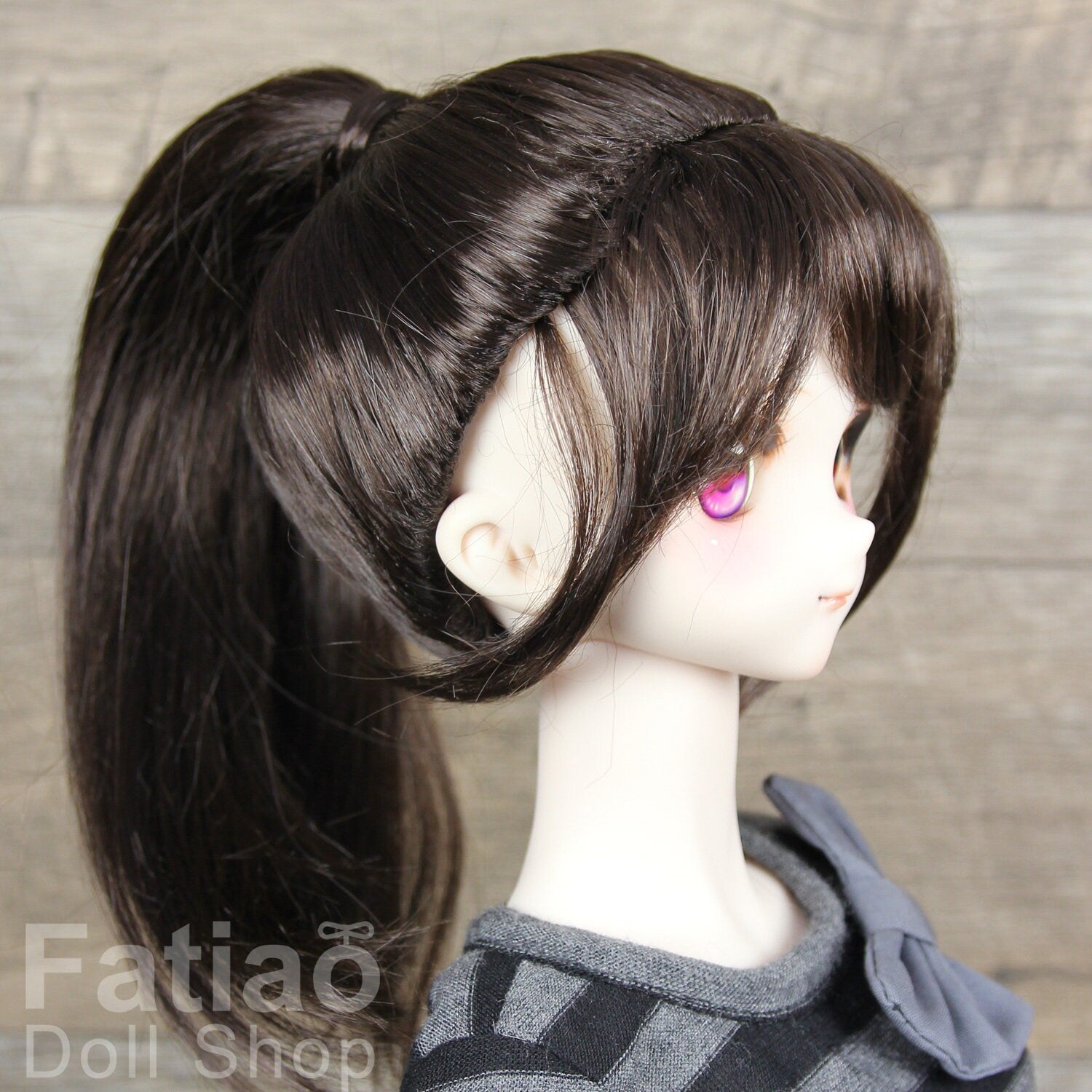 Fatiao - New Dollfie SD 1/3 BJD Dolls Wig size 8-9" - Deep Brown
