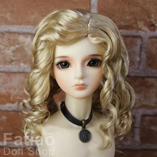 Fatiao - New Dollfie SD 1/3 BJD Dolls Wig size 8-9" - Cream gold