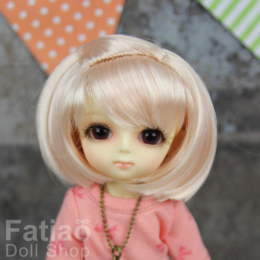 Fatiao - BJD Dollfie Lati Yellow Pukifee 5-6" Doll Wig - Light Pink