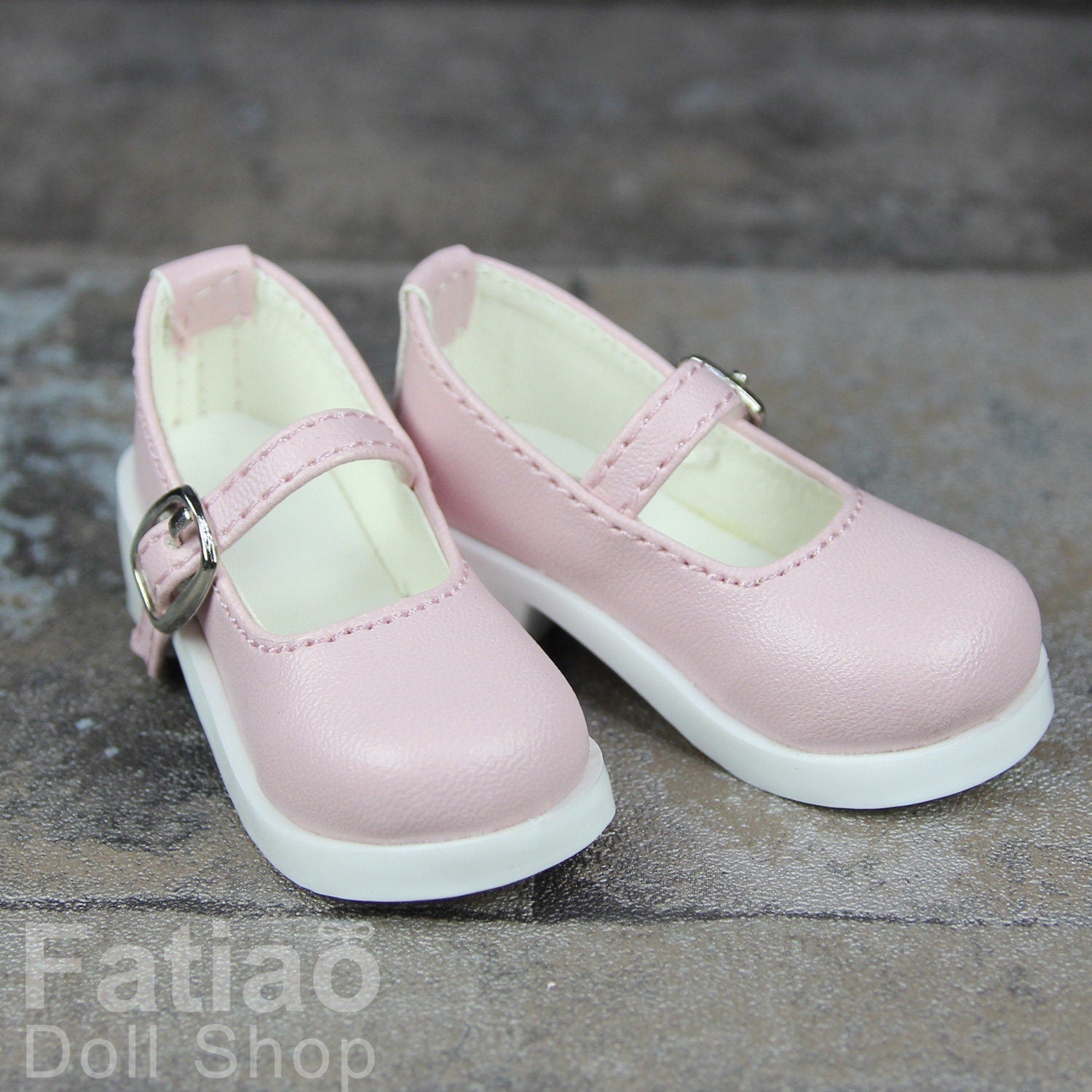 Fatiao - New 1/4 BJD MSD Dollfie Dolls Mary Jane Shoes - Pink (Size 5.5cm)