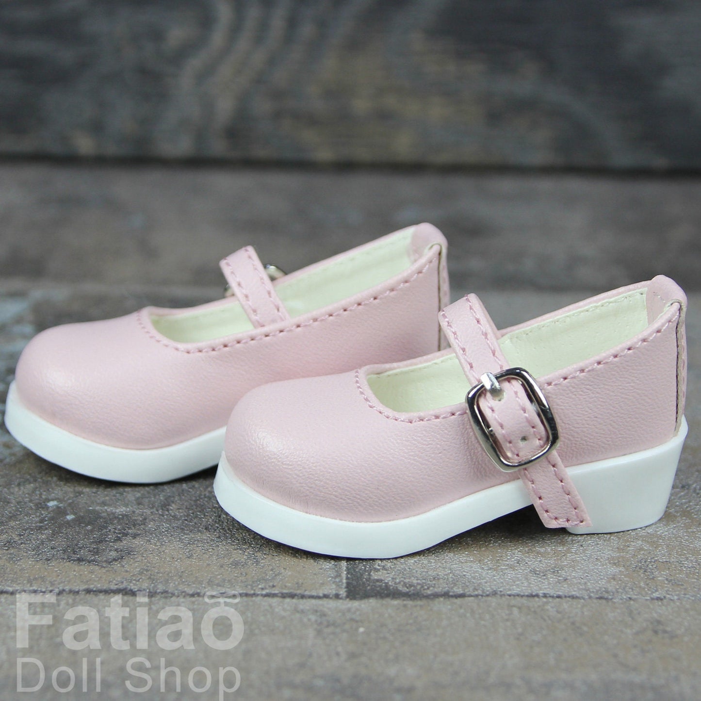 Fatiao - New 1/4 BJD MSD Dollfie Dolls Mary Jane Shoes - Pink (Size 5.5cm)