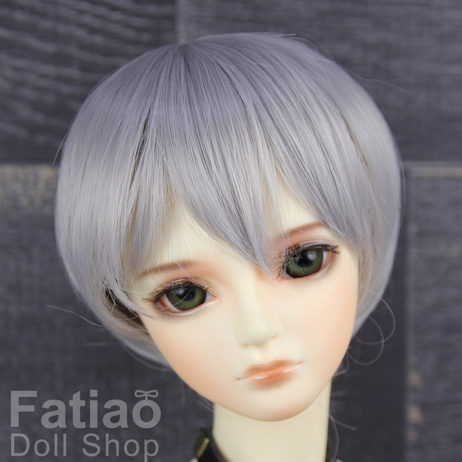 Fatiao - New Dollfie SD 1/3 BJD DD Dolls long Wig size 8-9" - Smoke Gray
