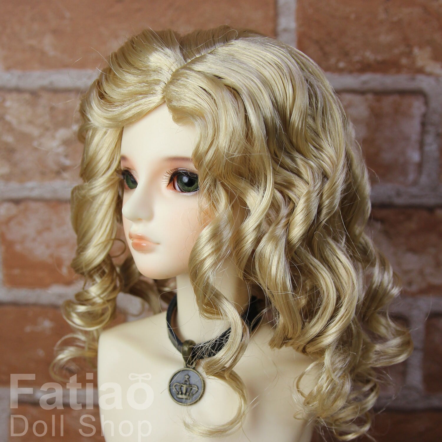 Fatiao - New Dollfie SD 1/3 BJD Dolls Wig size 8-9" - Cream gold