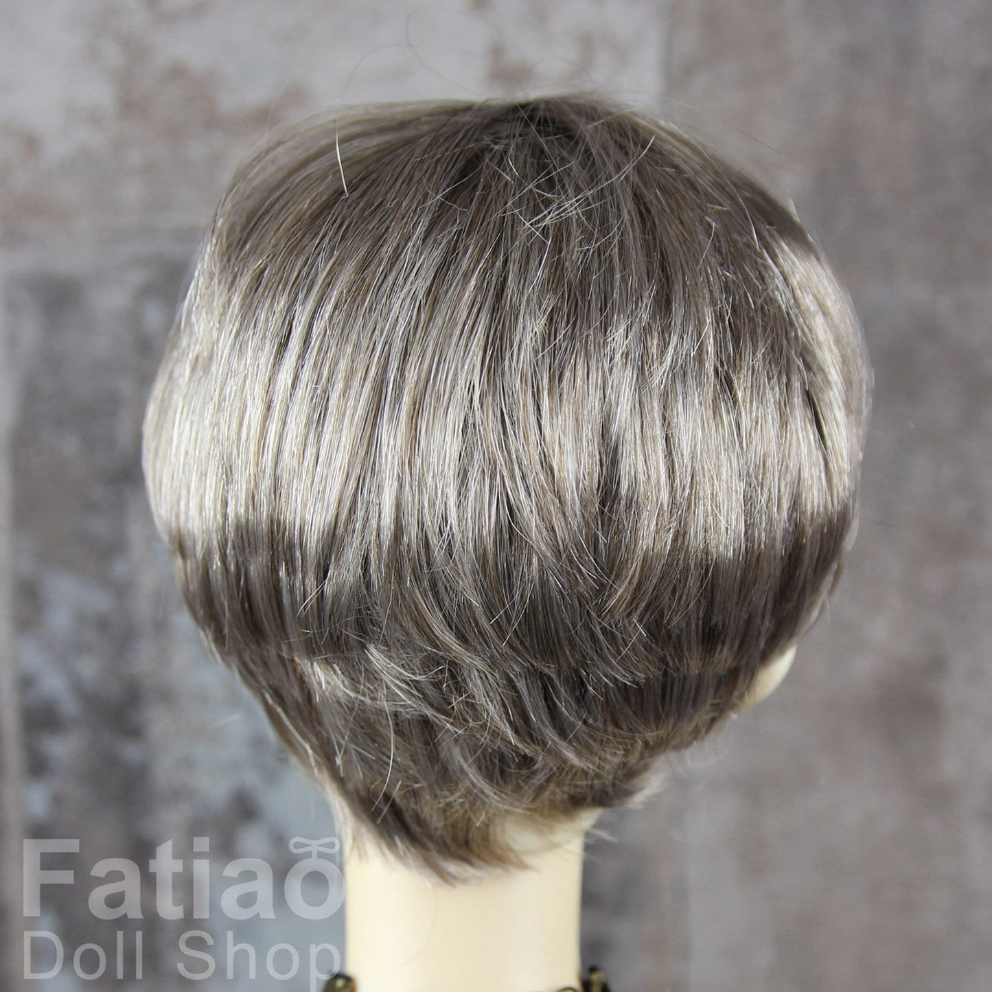 Fatiao - New Dollfie SD 1/3 BJD Dolls Wig size 8-9" - Gray & Brown