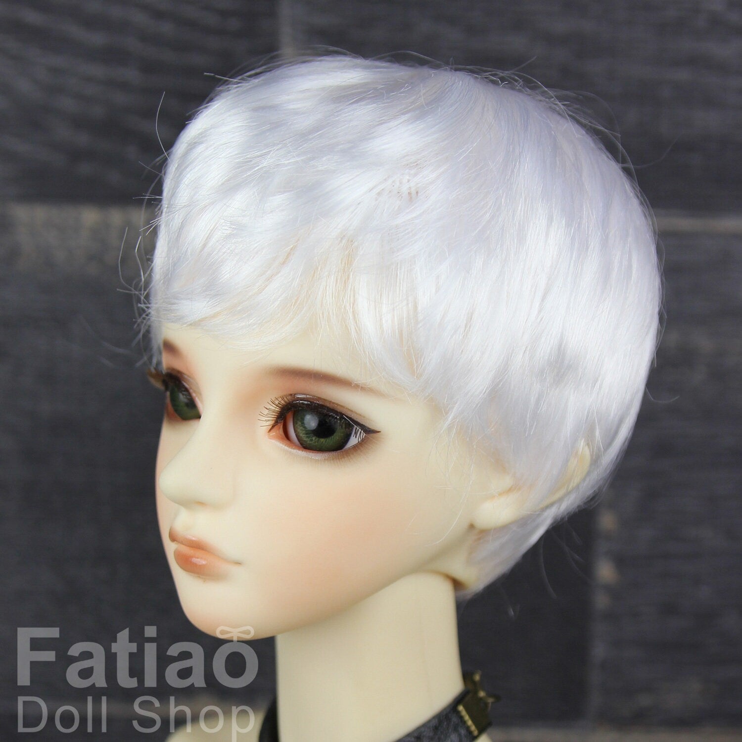 Fatiao - New Dollfie SD 1/3 BJD Dolls Wig size 8-9" - White