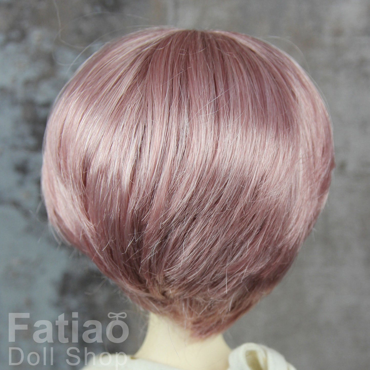 Fatiao - New Dollfie MSD Kaye Wiggs 1/4 BJD Size 7-8 inch Dolls Wig - Deep Pink