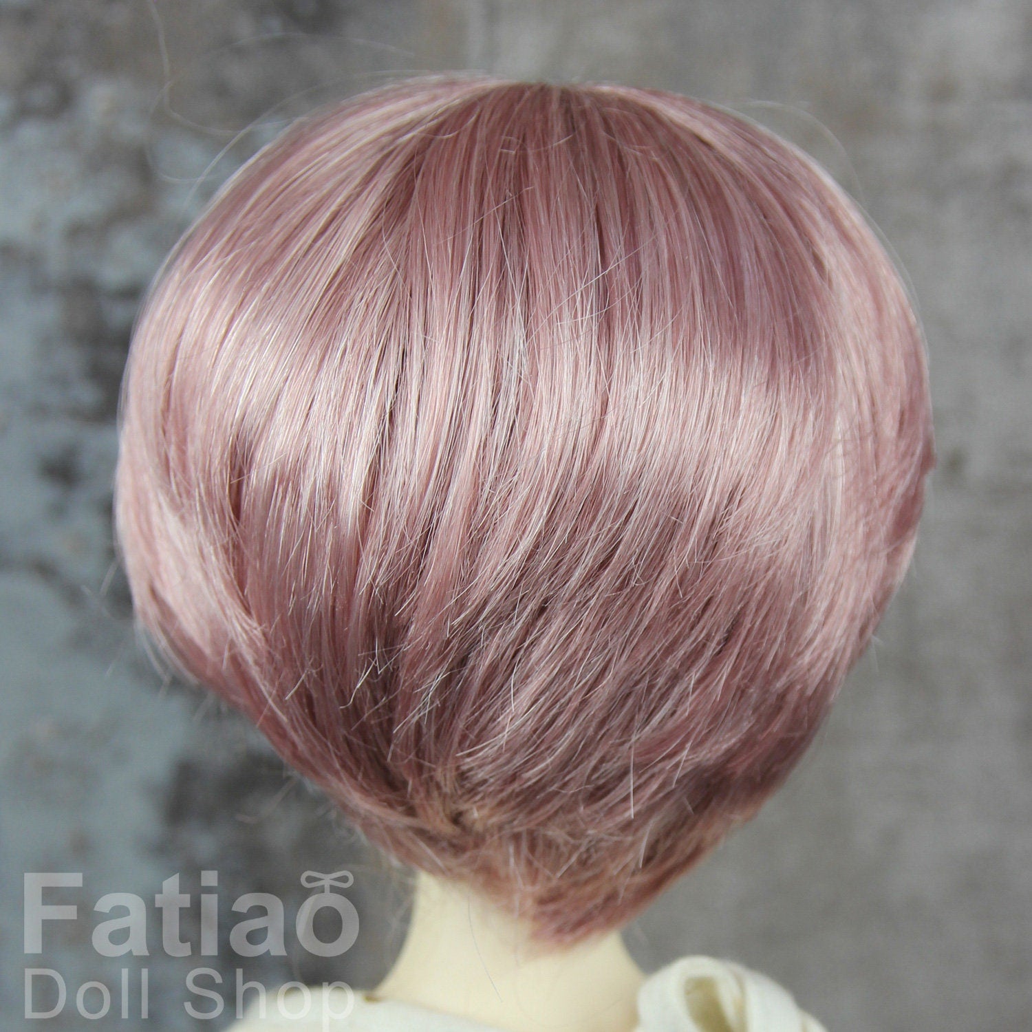 Fatiao - New Dollfie MSD Kaye Wiggs 1/4 BJD Size 7-8 inch Dolls Wig - Deep Pink