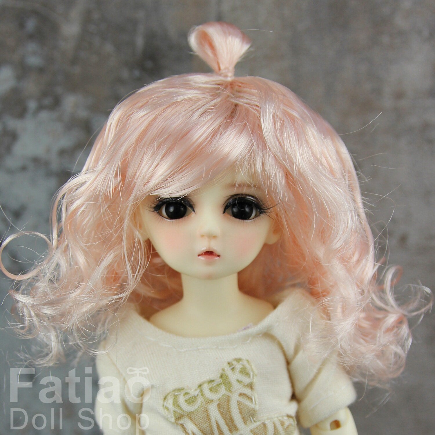 Fatiao - New Dollfie little pullip DAL Nendoroid BJD Dolls Wig - size 4-5" - Light Pink