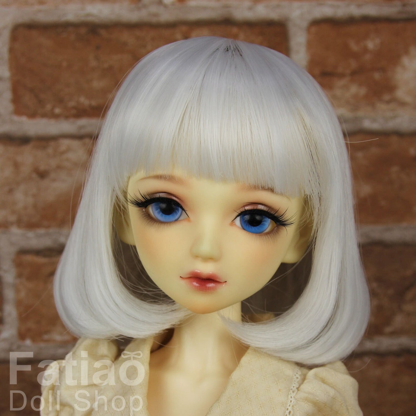 Fatiao - New Dollfie SD 1/3 BJD DD Dolls long Wig size 8-9" - silver white