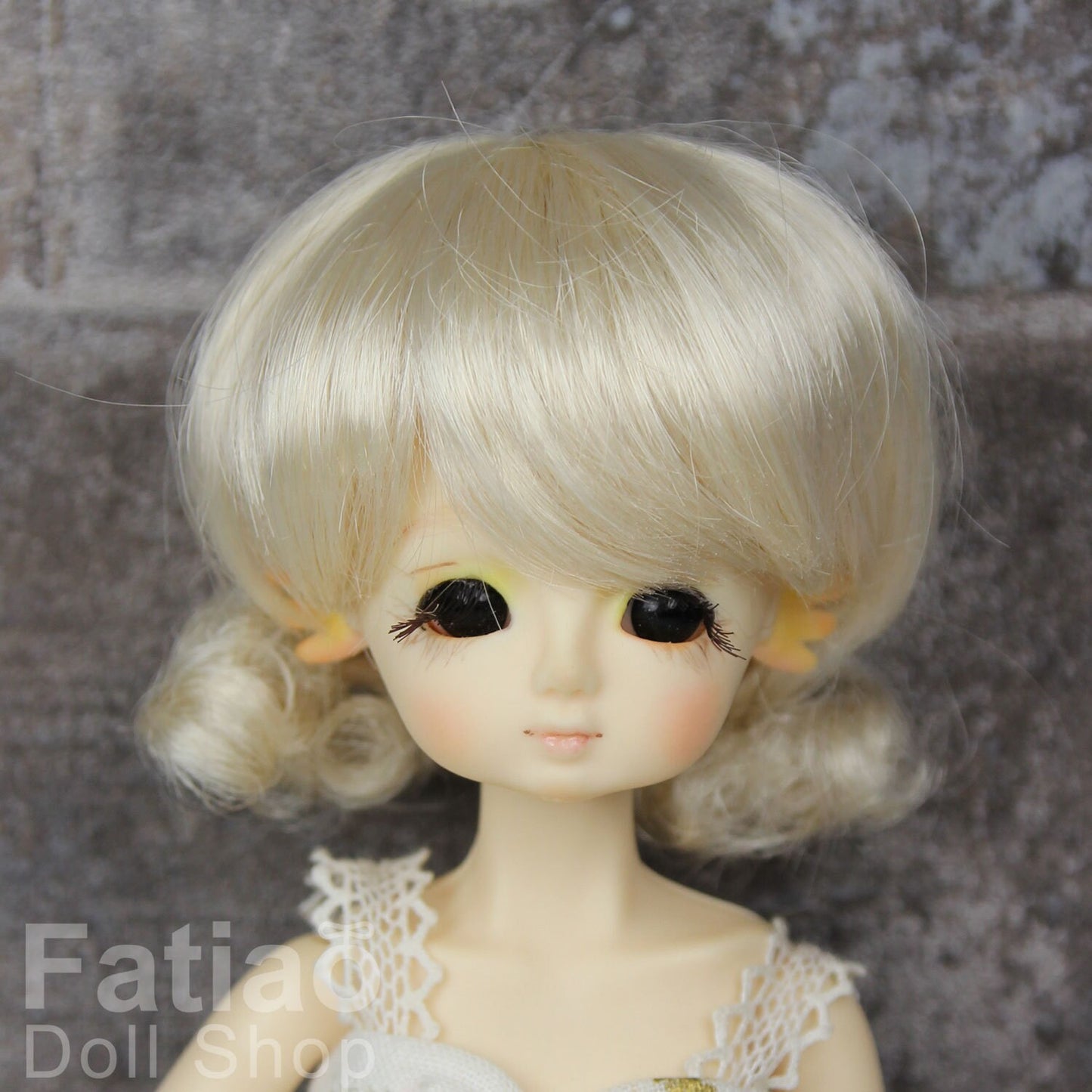 Fatiao - New Dollfie little pullip DAL Nendoroid BJD Dolls Wig - size 4-5" - Blonde