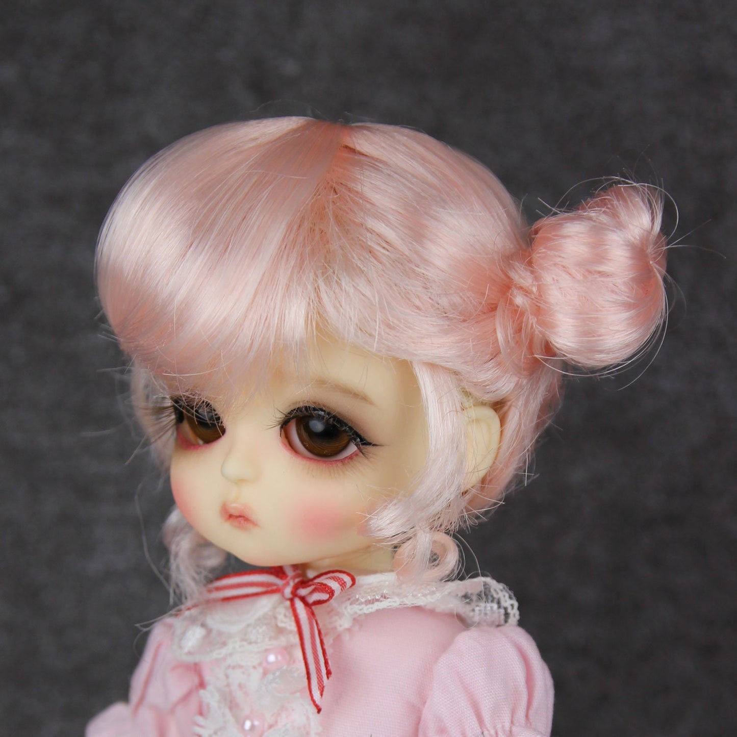 Fatiao - BJD Dollfie Lati Yellow Pukifee 5-6" Angel Doll Wig - Light Pink