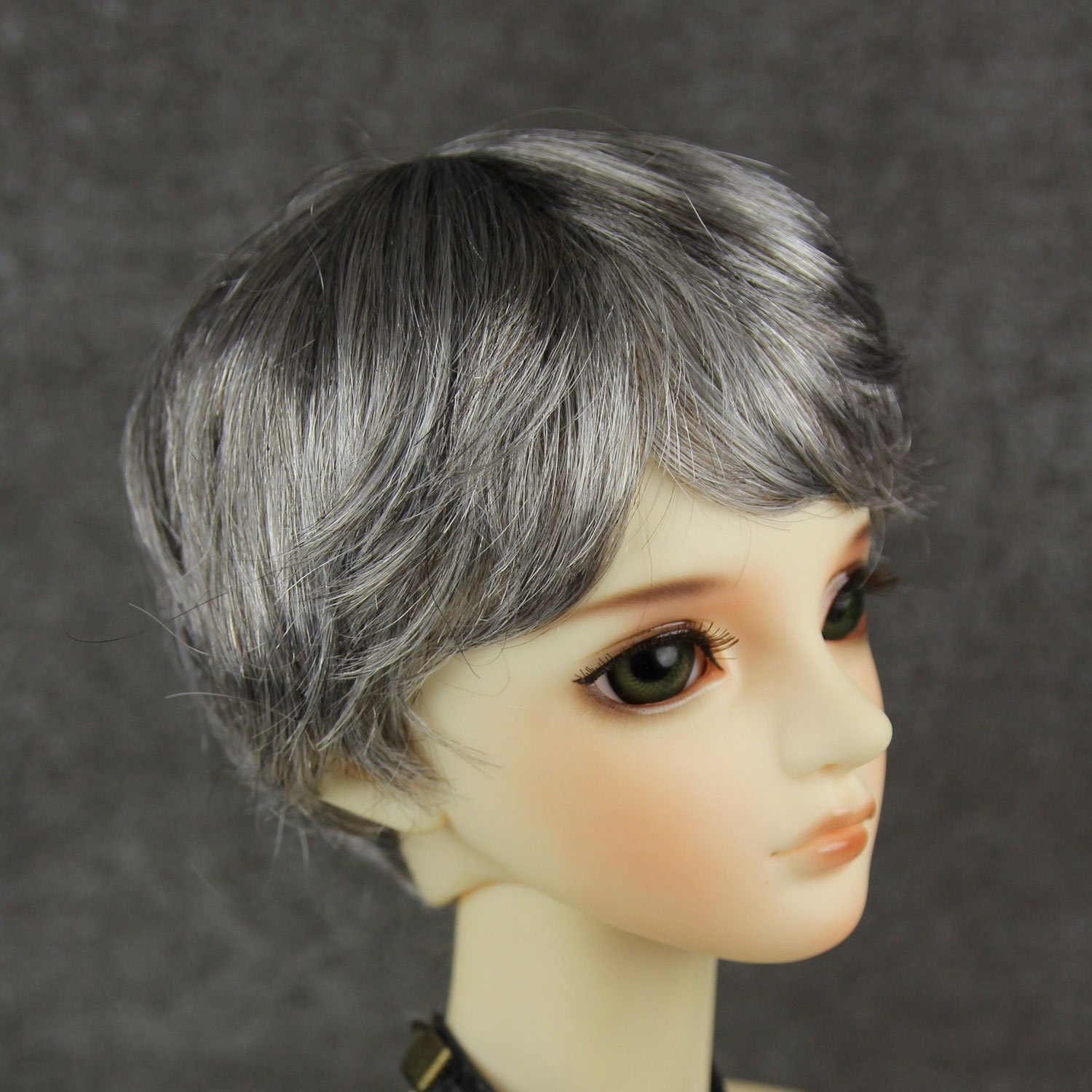 Fatiao - New Dollfie SD 1/3 BJD Dolls Wig size 8-9" - Iron gray & Brown