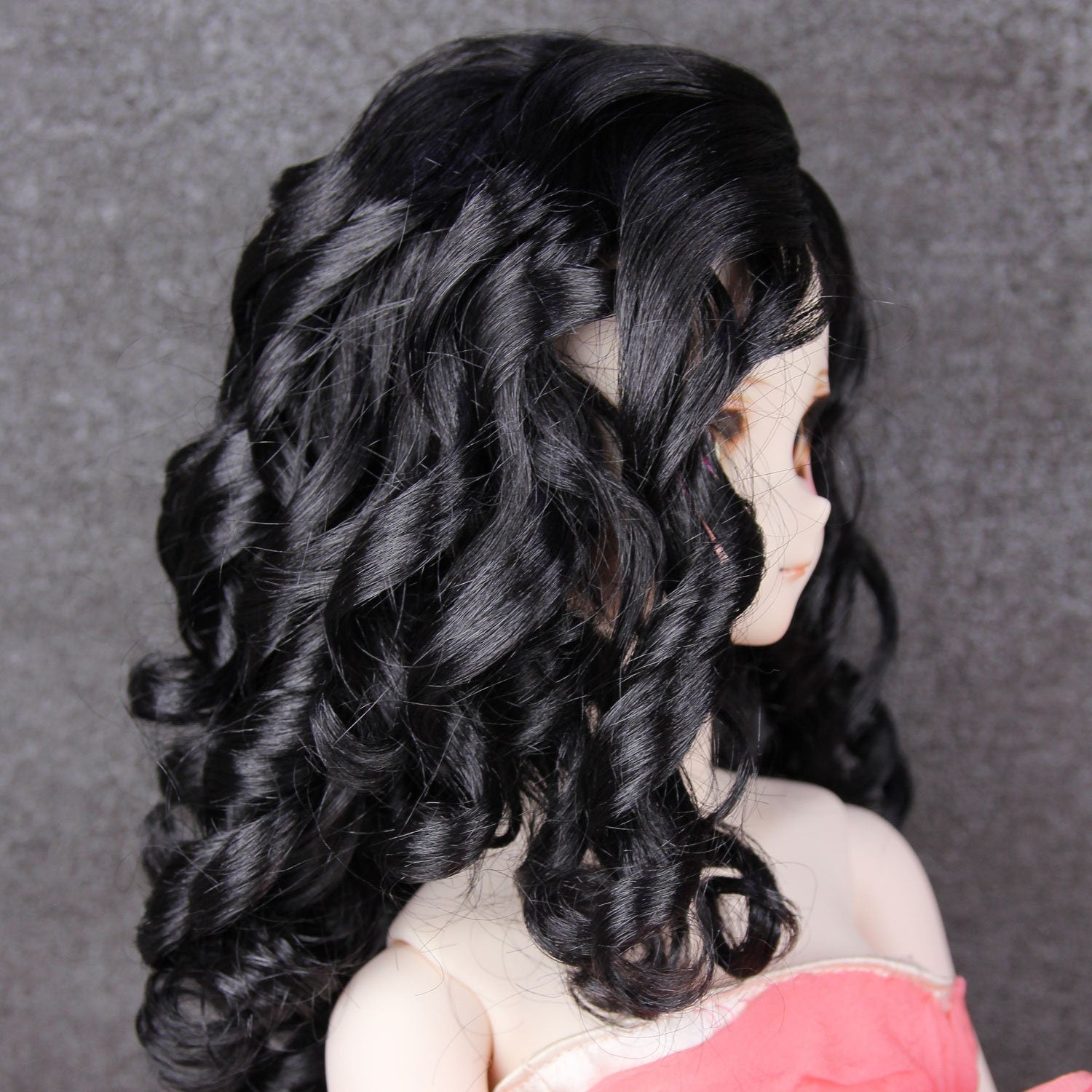 Fatiao - New Dollfie SD 1/3 BJD Dolls Wig size 8-9" - Black