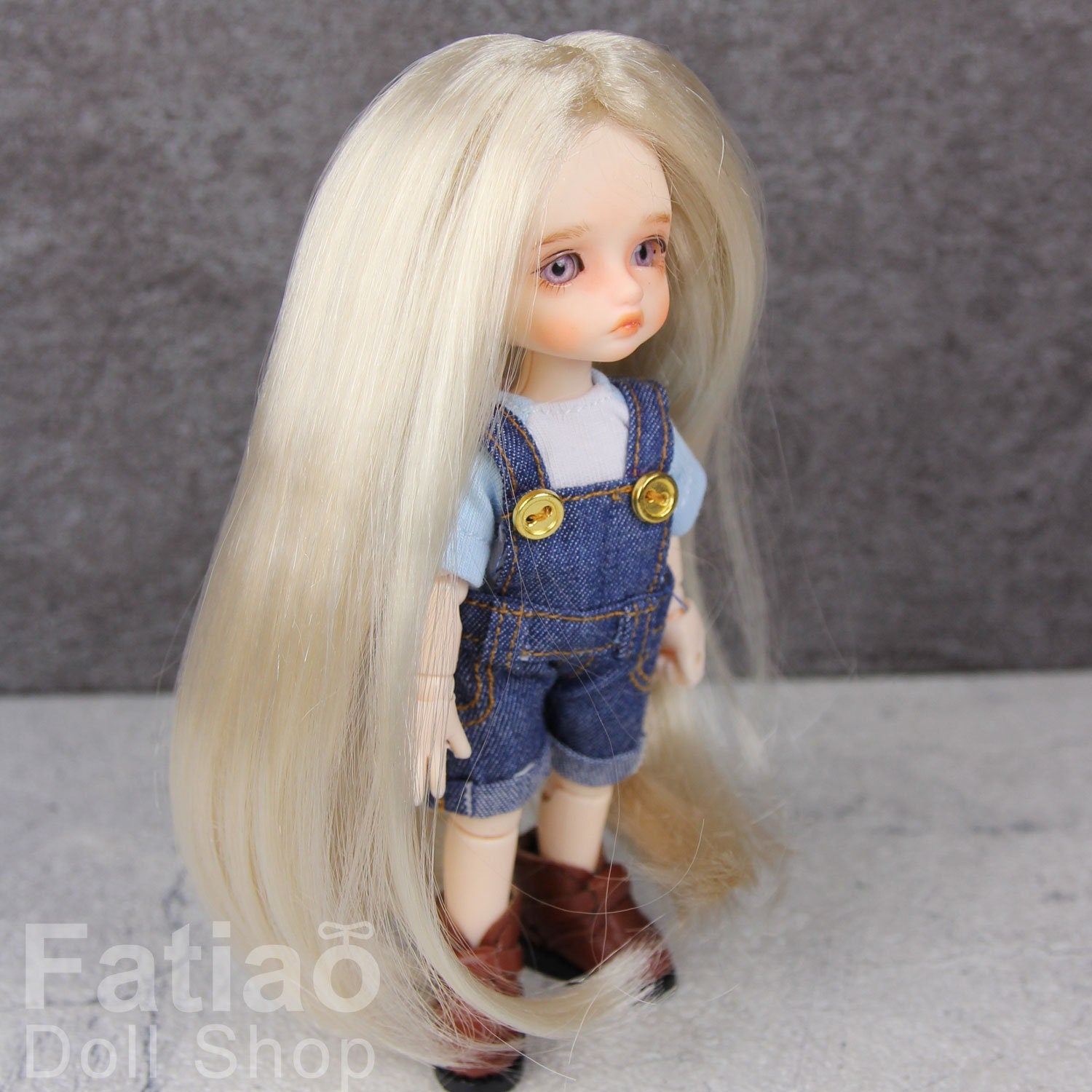 Fatiao - New BJD Dollfie pukipuki BF Pocket 4" Doll Wig - Blonde