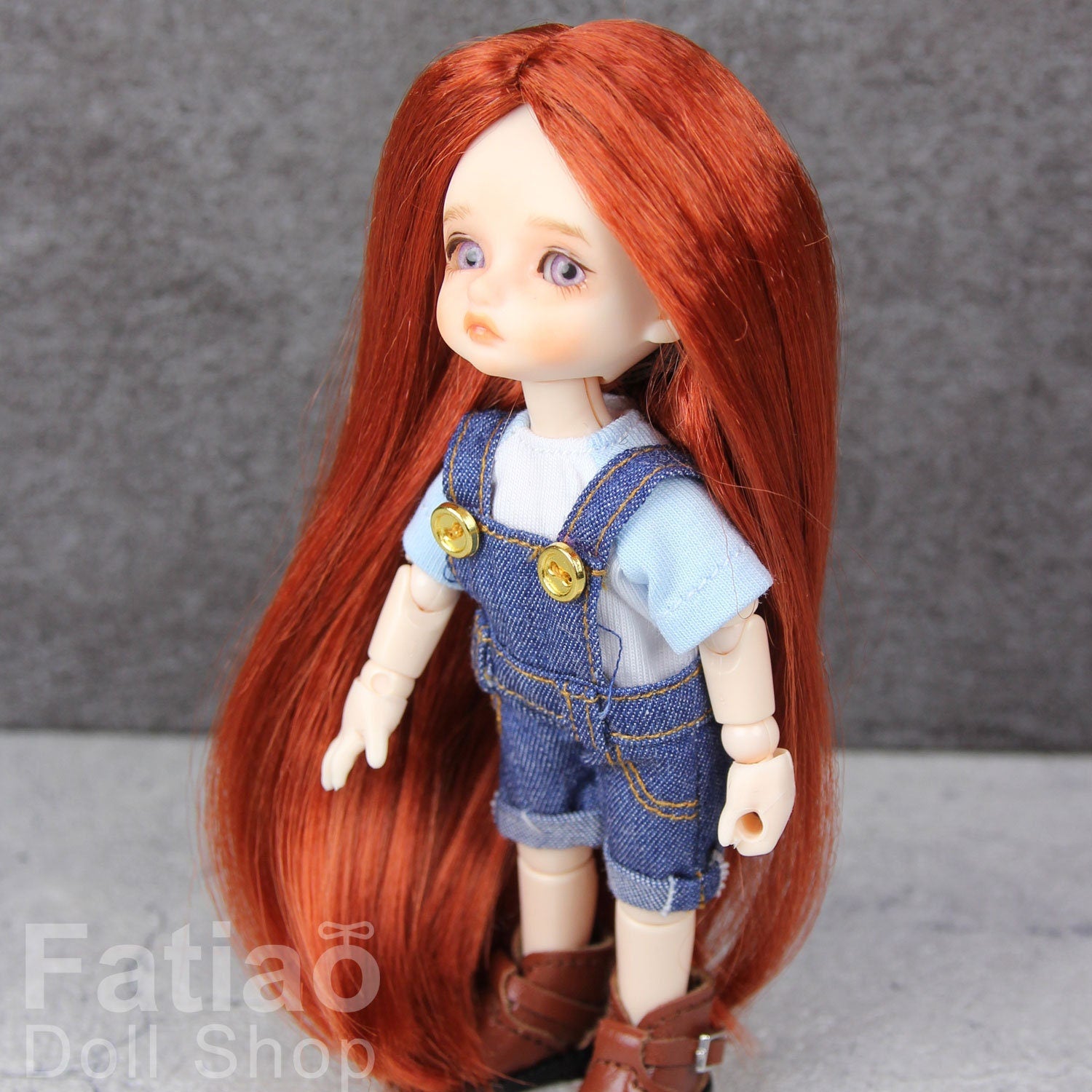 Fatiao - New BJD Dollfie pukipuki BF Pocket 4" Doll Wig - Carrot