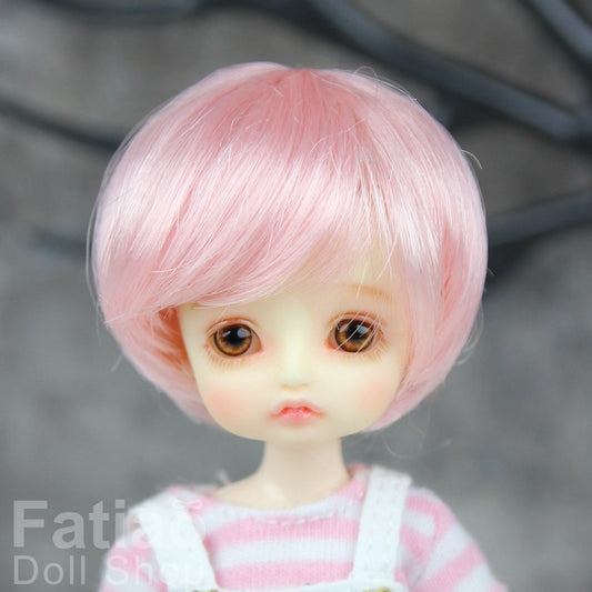 Fatiao - New BJD Dollfie pukipuki BF Pocket 3-4" Doll Wig - Pink