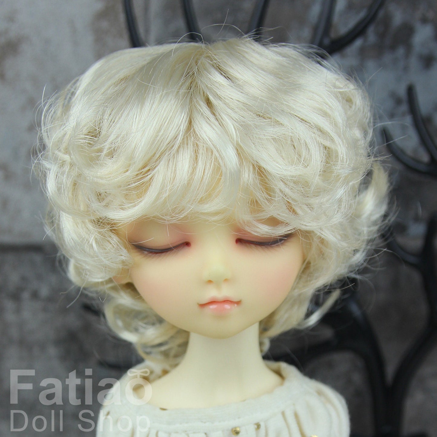 Fatiao - New Dollfie MSD Kaye Wiggs 1/4 BJD Size 7-8 inch - Blonde Dolls Wig