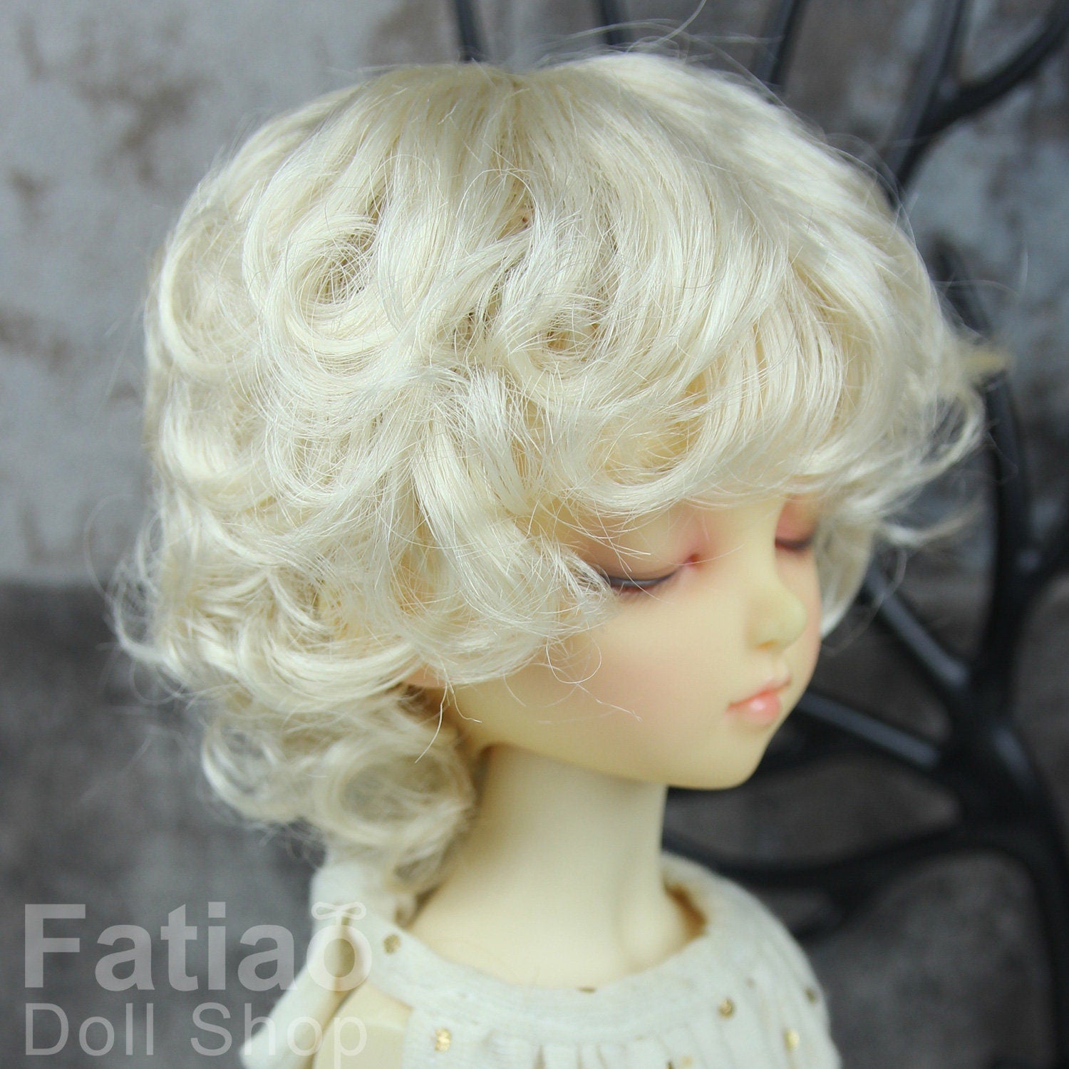 Fatiao - New Dollfie MSD Kaye Wiggs 1/4 BJD Size 7-8 inch - Blonde Dolls Wig