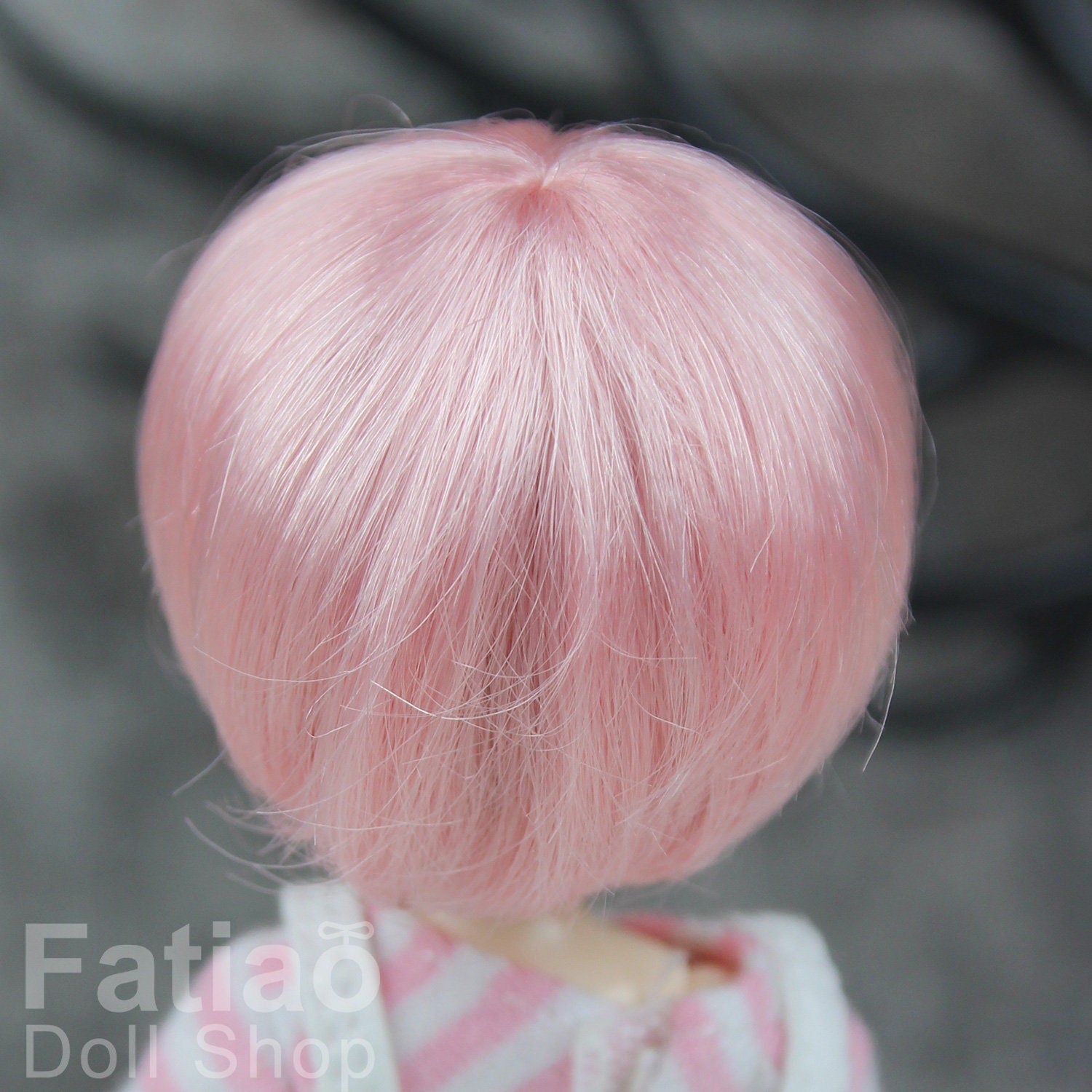 Fatiao - New BJD Dollfie pukipuki BF Pocket 3-4" Doll Wig - Pink