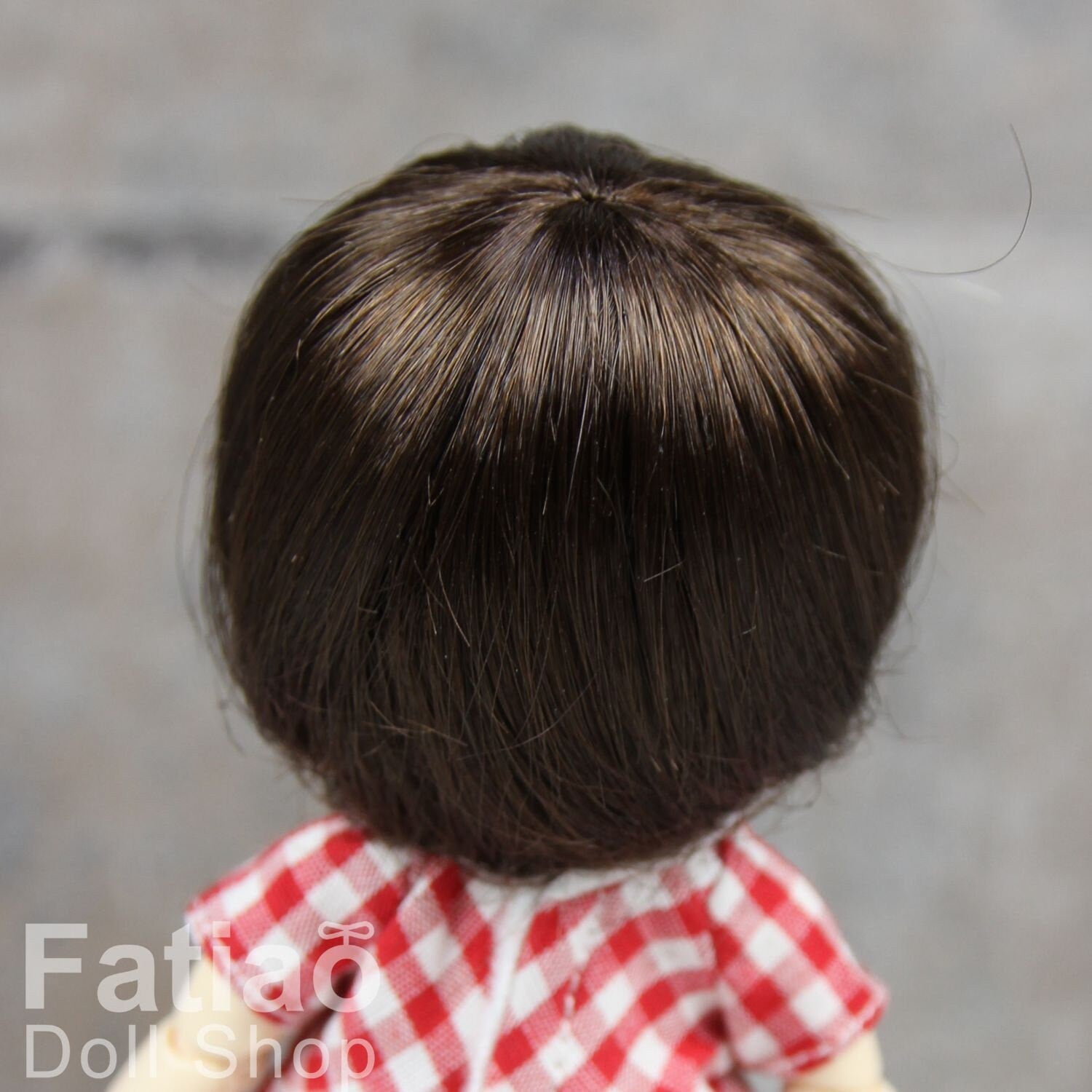 Fatiao - New BJD Dollfie pukipuki BF Pocket 3-4" Doll Wig - Dark Brown