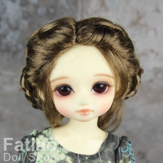 Fatiao - New Dolls Wig Dollfie Yo-SD 1/6 BJD 6-7" size - umber mix latte