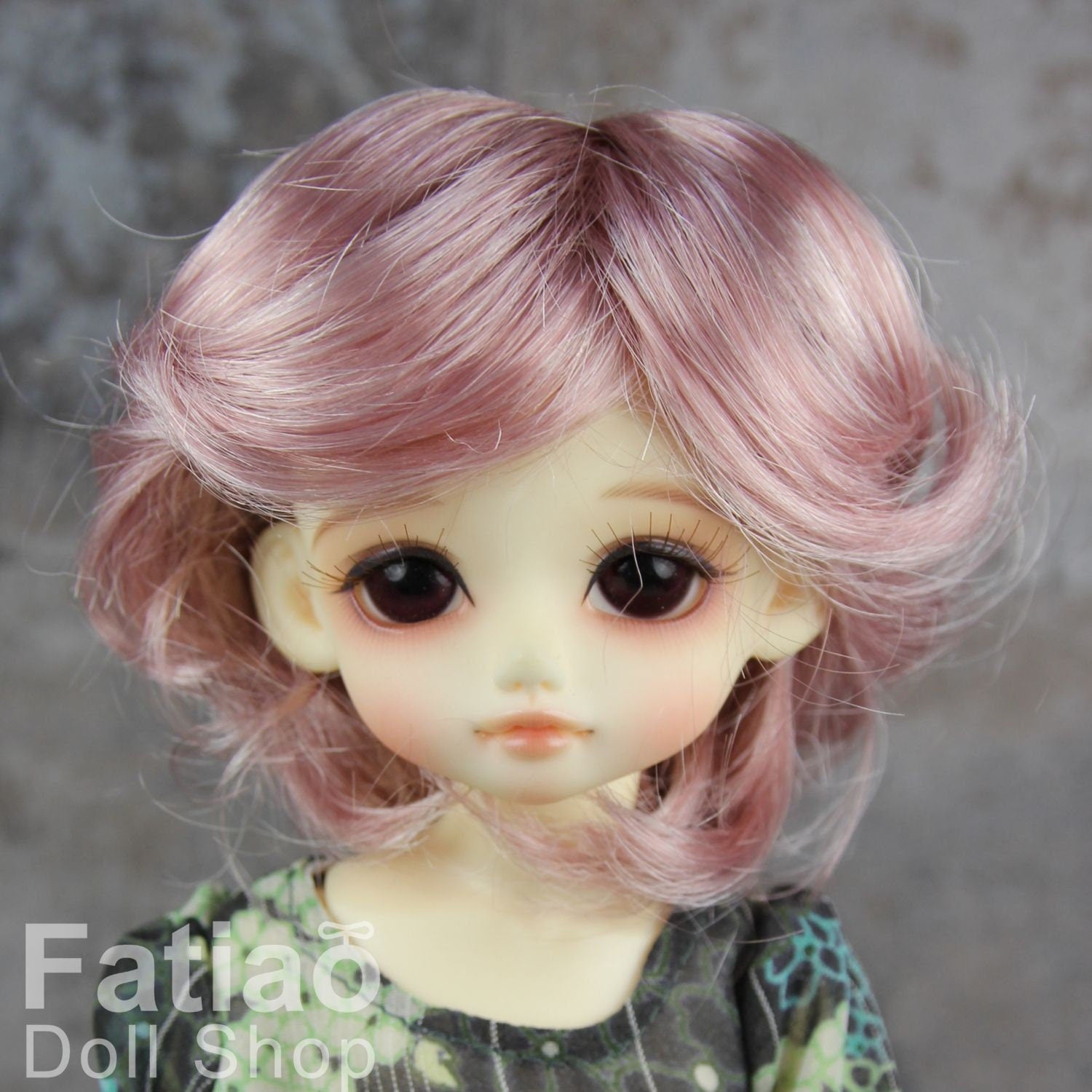 Fatiao - New Dolls Wig Dollfie Yo-SD 1/6 BJD 6-7" size - Deep Pink