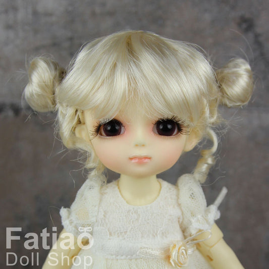 Fatiao - BJD Dollfie Lati Yellow Pukifee 5-6" Angel Doll Wig - Blonde