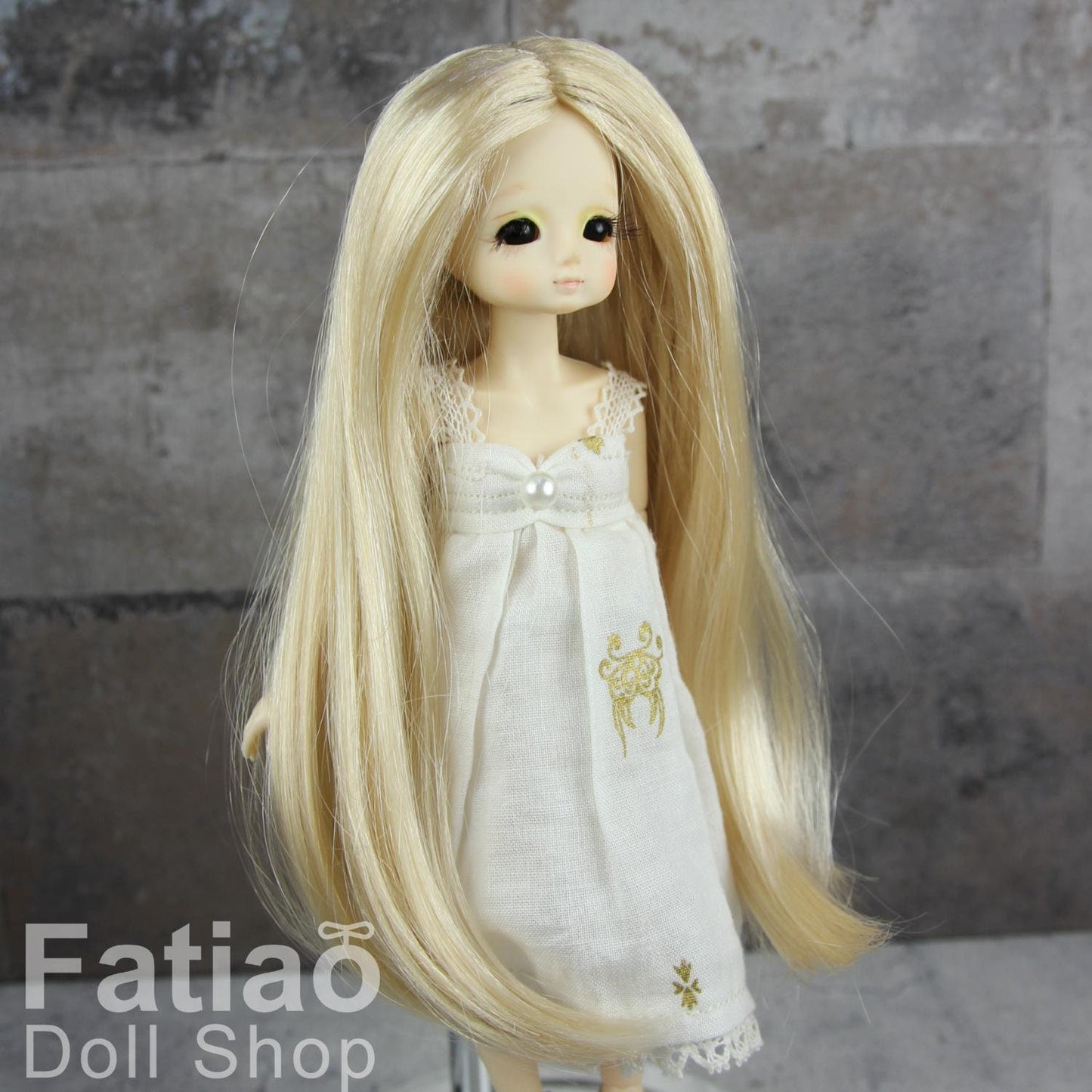 Fatiao - New Dollfie little pullip DAL Nendoroid BJD Dolls Wig - size 4-5" - Blonde