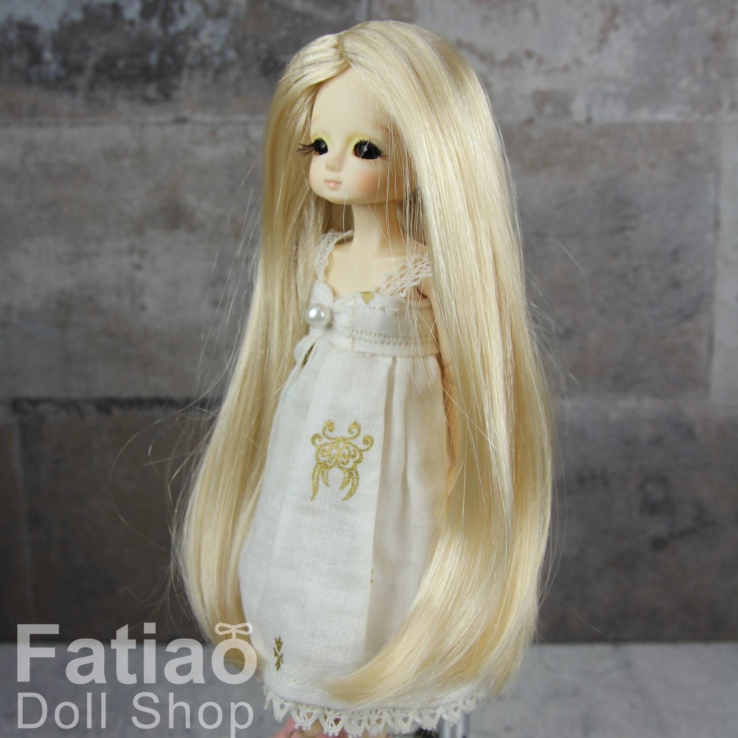 Fatiao - New Dollfie little pullip DAL Nendoroid BJD Dolls Wig - size 4-5" - Blonde