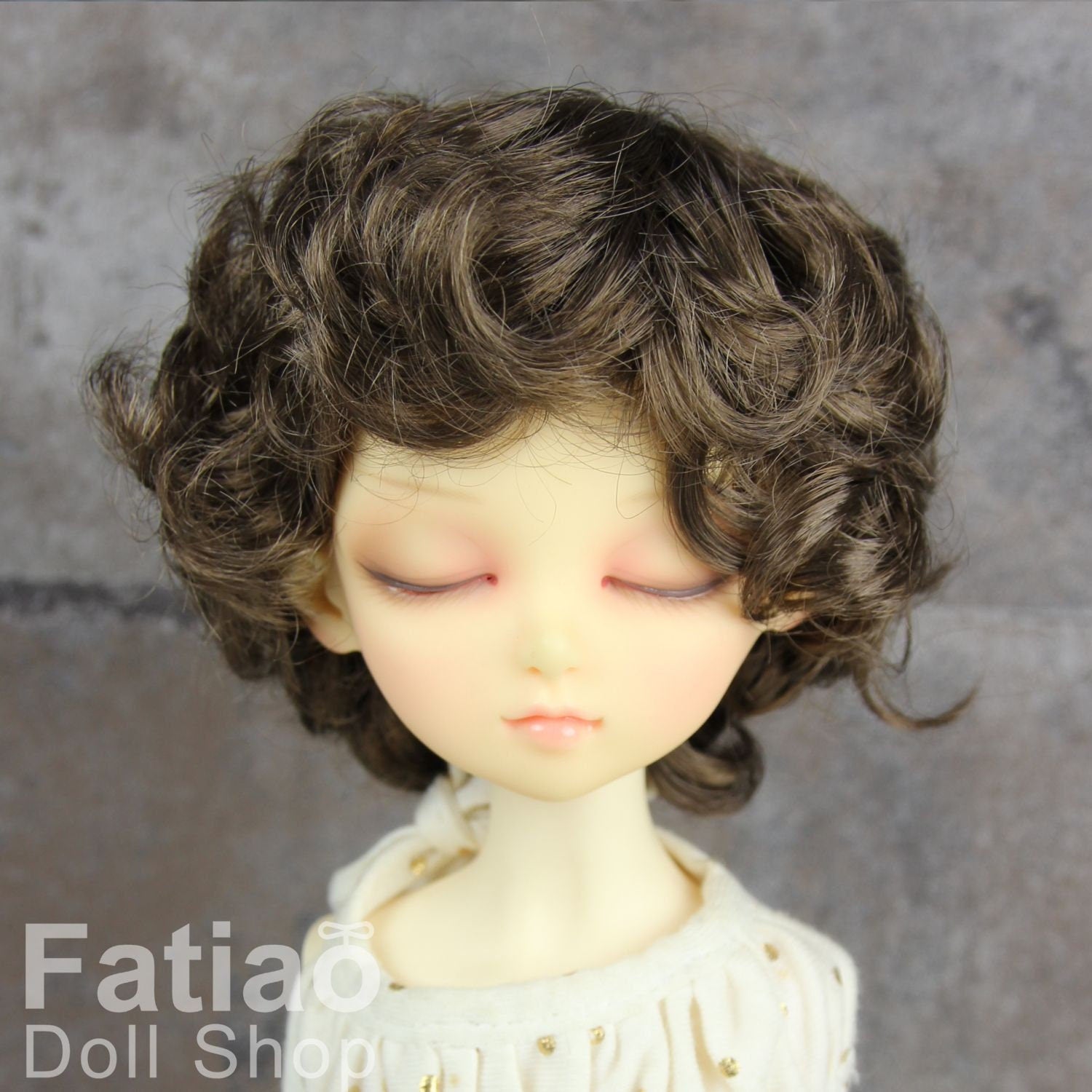 Fatiao - New Dollfie MSD Kaye Wiggs 1/4 BJD Size 7-8 inch Dolls Wig - umber