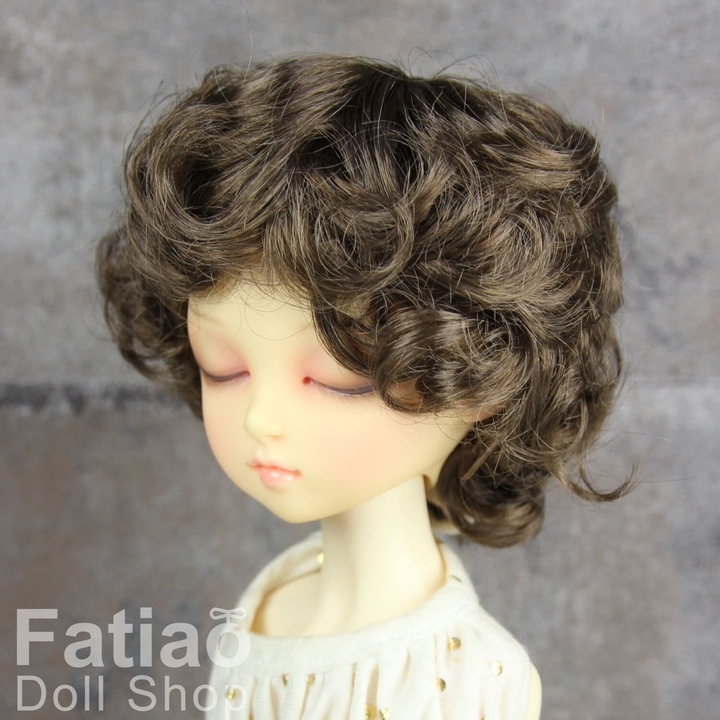 Fatiao - New Dollfie MSD Kaye Wiggs 1/4 BJD Size 7-8 inch Dolls Wig - umber